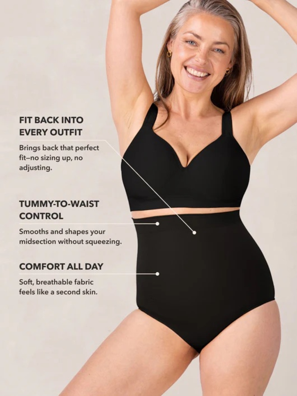 High-Waist Shaping Brief - Picture 2 of 9